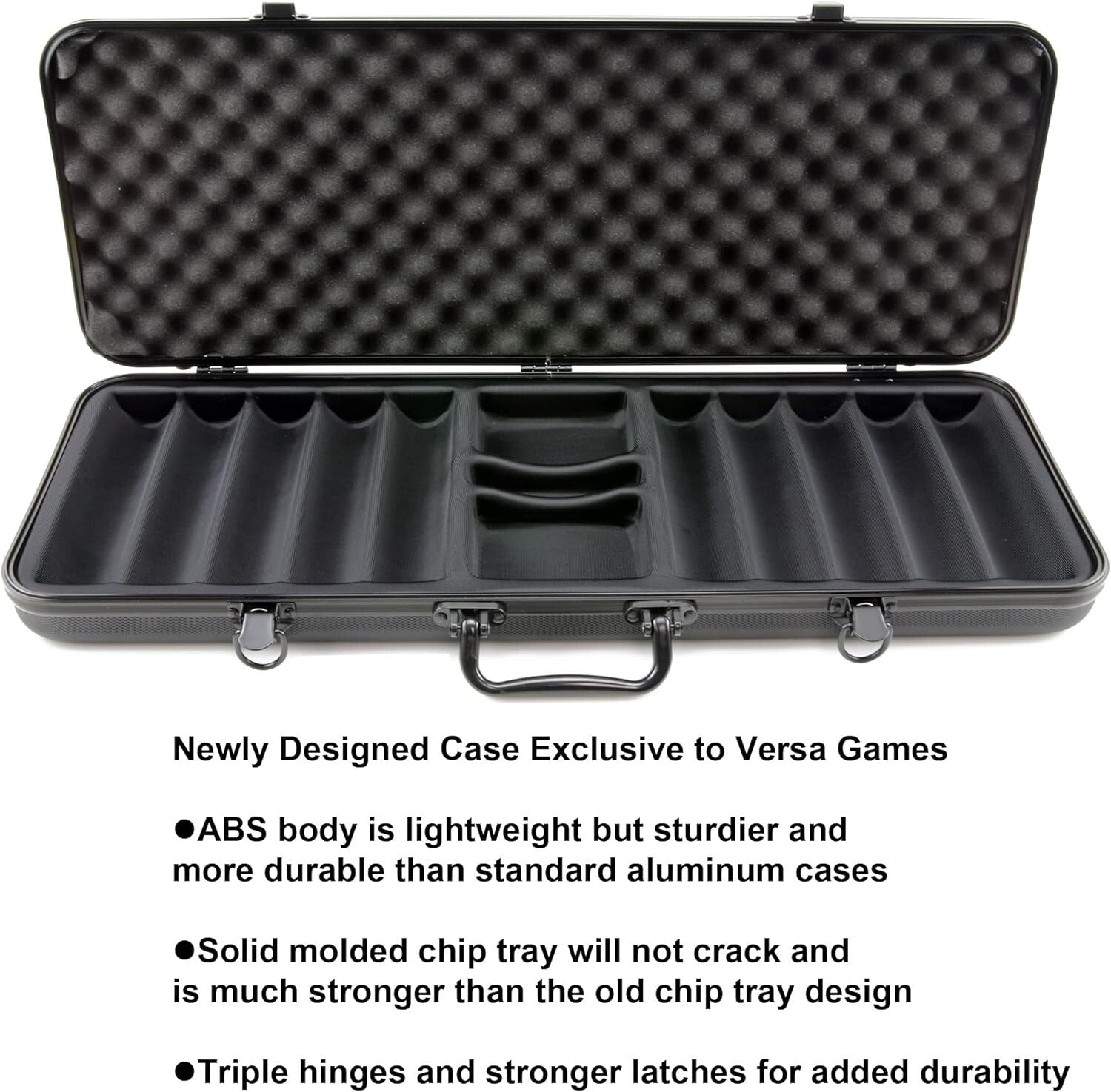 Premium 500pc Poker Chips Set with Unique Denominations & Durable Storage Case