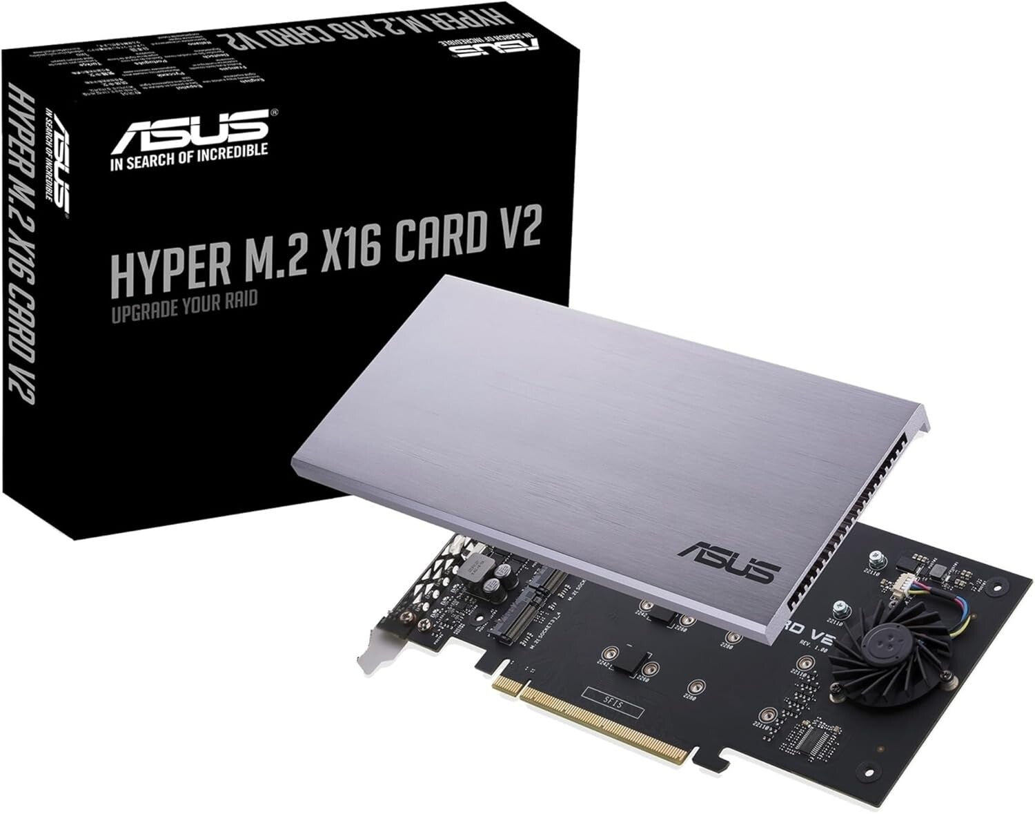 4x NVMe M.2 Expansion Card for High-Speed Data Transfer with Thermal Management