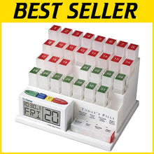 Load image into Gallery viewer, Personalized 31-Day Talking Pill Organizer with Date System for Easy Compliance
