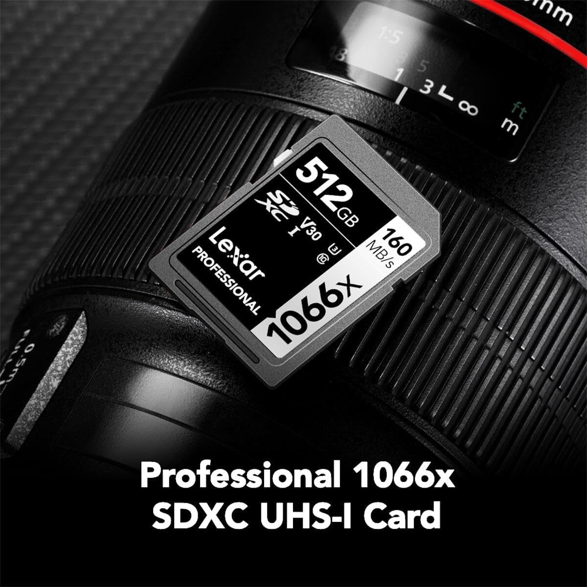 Ultra Reliable 512GB SDXC Card for High-Speed Photography & Video, Compact Size