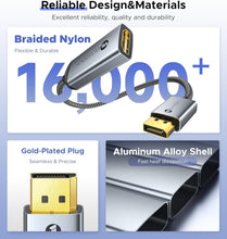 Load image into Gallery viewer, High-Speed 4K DisplayPort to HDMI Adapters - 5 Pack with Strain Relief Design