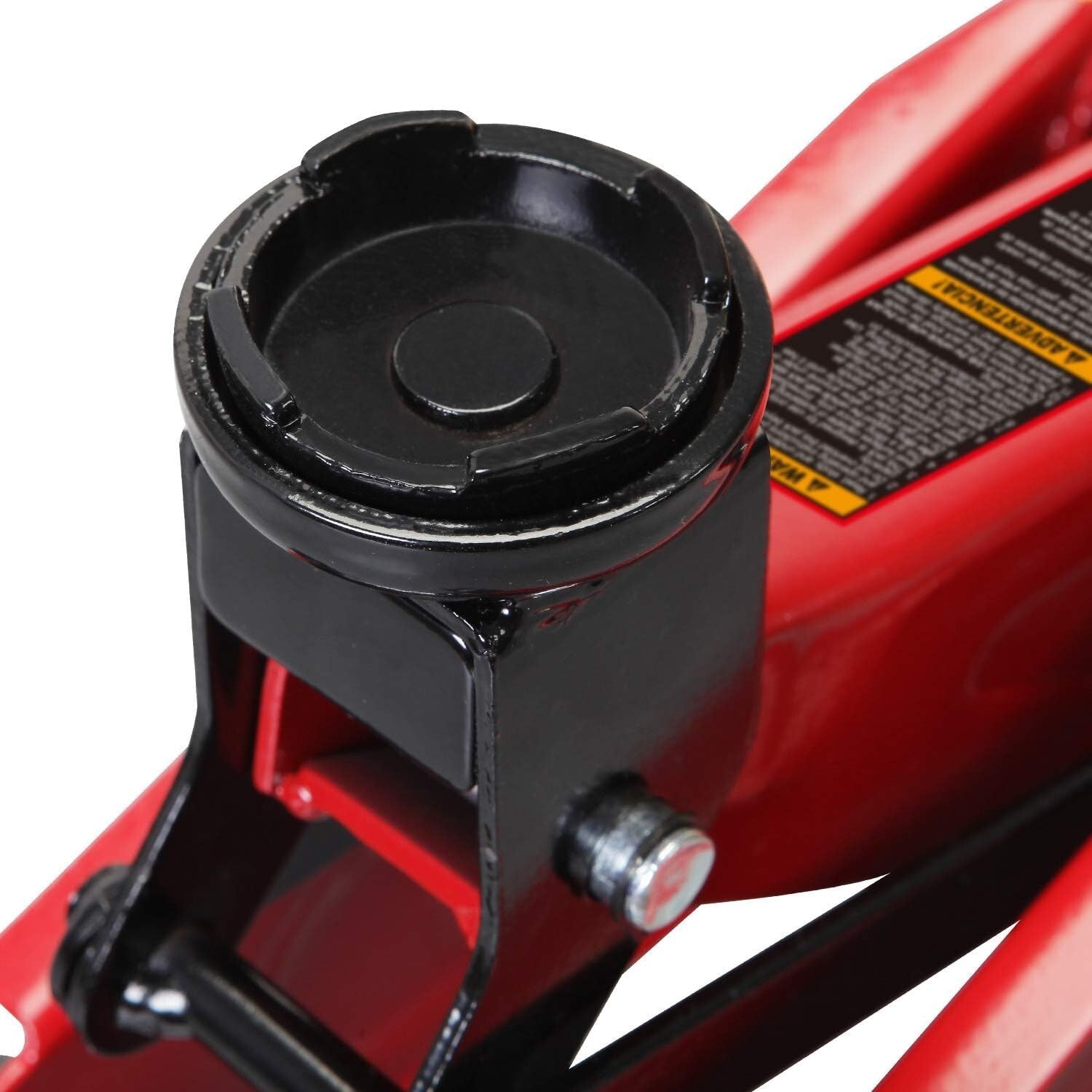 Durable 1.5 Ton Floor Jack with 360-Degree Swivel Casters & Blow Mold Case