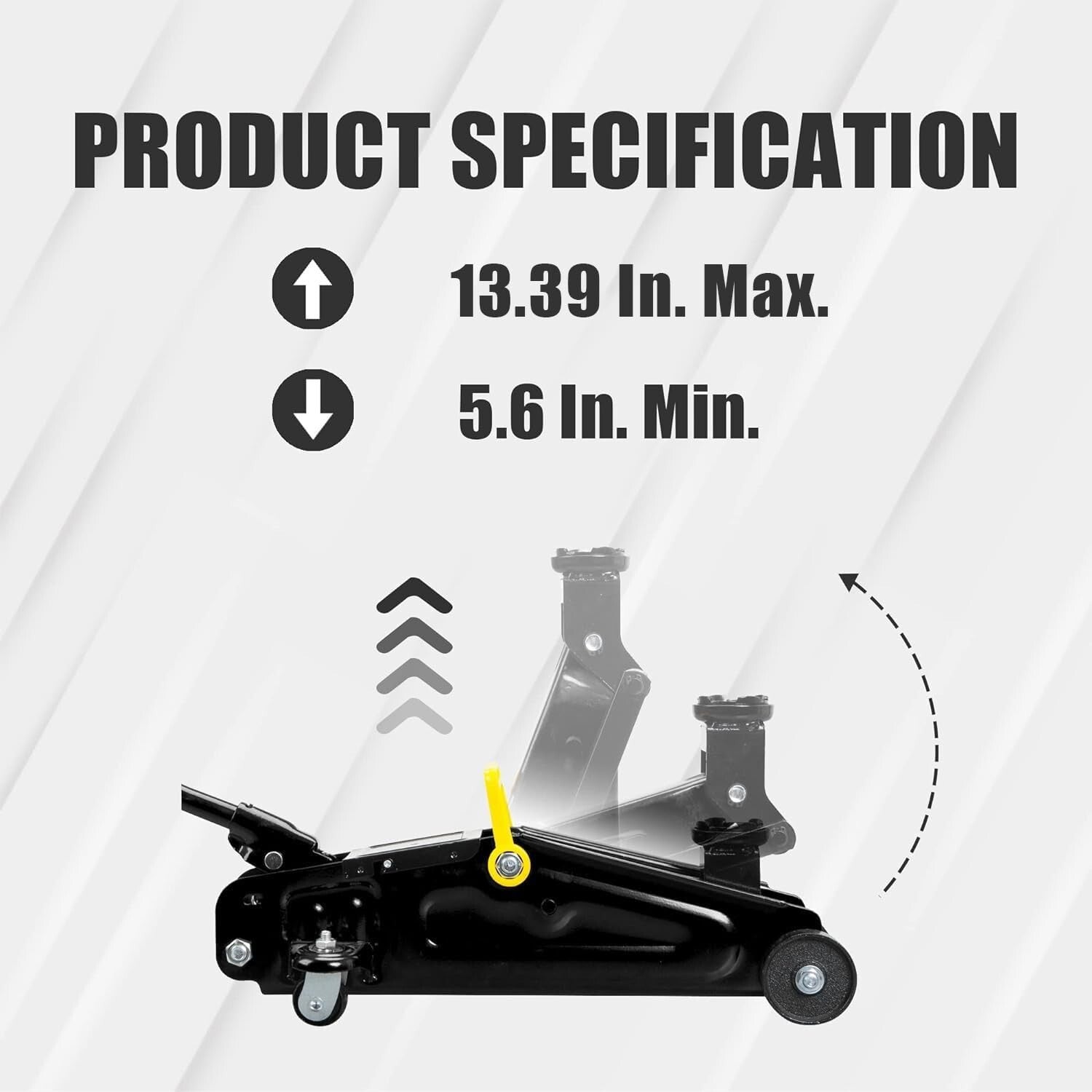 Premium 2 Ton Hydraulic Trolley Floor Jack with Safety Bypass and Carrying Case