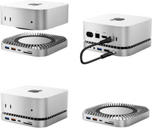 Load image into Gallery viewer, All-in-One Aluminum Docking Station for Mac Mini with 4K HDMI and USB Ports