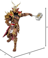 Load image into Gallery viewer, Collectible 7-Inch Shao Kahn Figure - Mortal Kombat Action Hero with Hammer