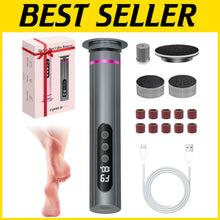 Load image into Gallery viewer, 9-Speed Electric Foot File with Sandpaper Discs - Ideal Valentine's Gift