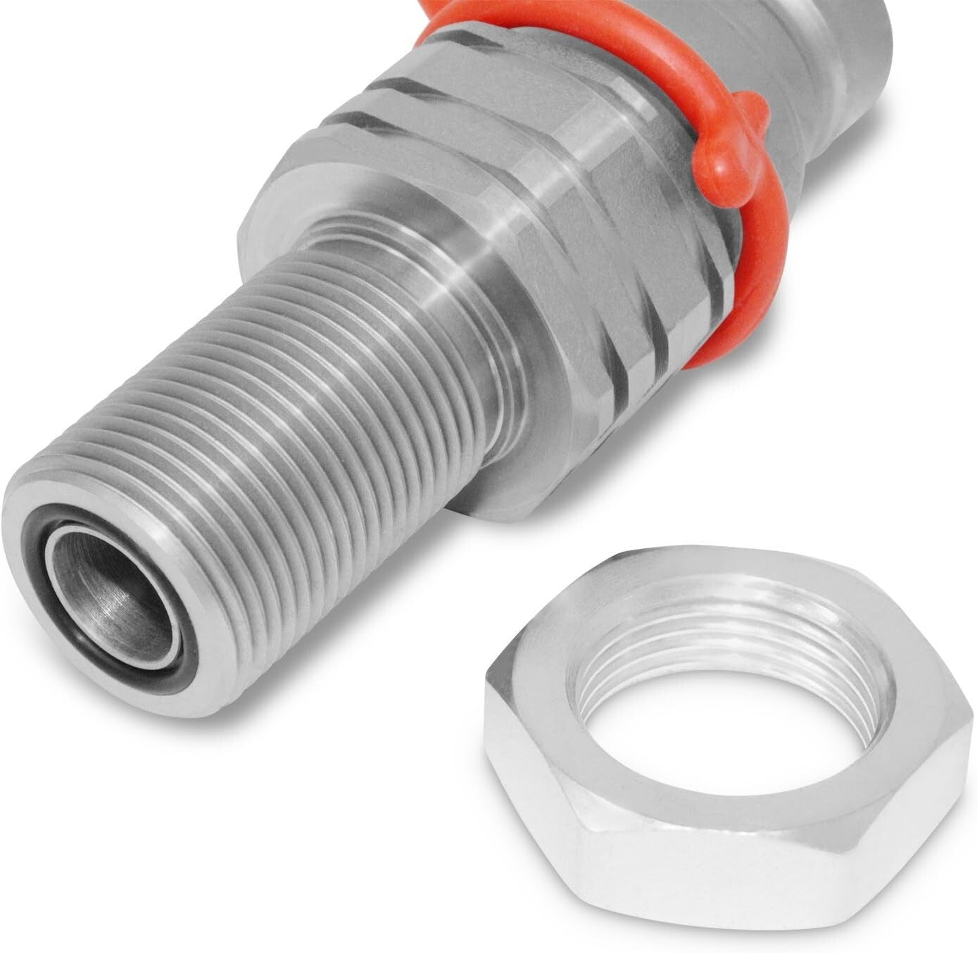 Heavy-Duty Flat Face Hydraulic Quick Connect Coupler - 5/8 ORFS Mount