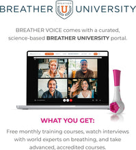 Load image into Gallery viewer, Pink Breathing Exercise Device: Adjustable Resistance for Lung Health