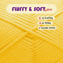 Load image into Gallery viewer, Soft Cotton-Nylon Crochet Yarn for Beginners - 2400 Yards in 24 Colorful Skeins