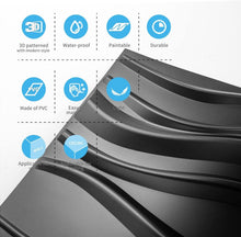 Load image into Gallery viewer, Transform Your Space with 19.7” Wavy PVC Wall Panels - Vintage Style 12-Pack