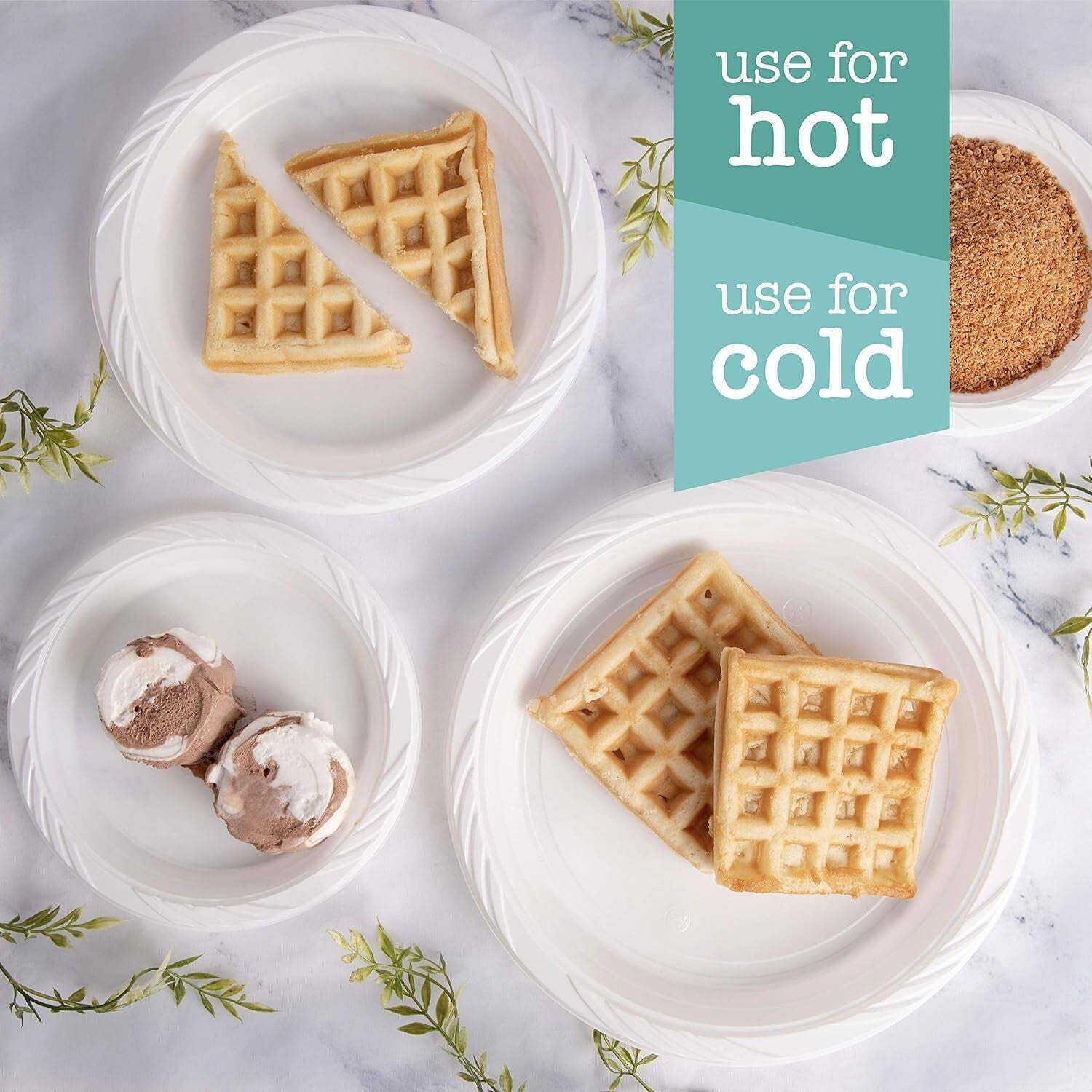 Elegant Bulk Pack of 400 Disposable 10-Inch Plastic Plates for All Occasions