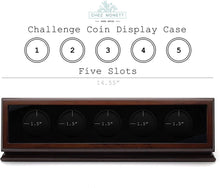Load image into Gallery viewer, Collector's Dream: Elegant 1.5-1.75 Inch Walnut Coin Display Case with Warranty