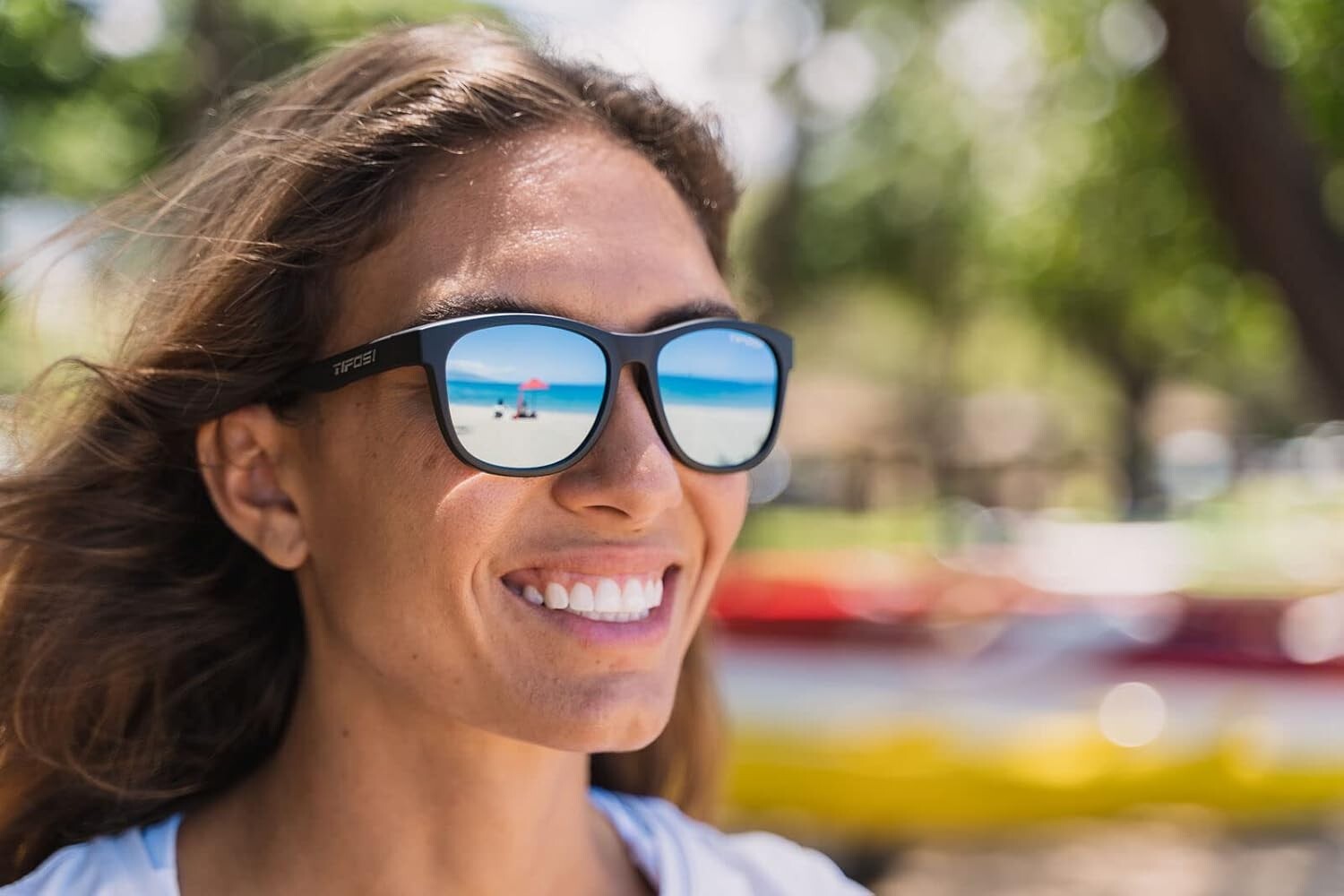 Unisex Lightweight Sunglasses with Hydrophilic Nose Pads for Active Living