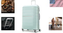 Load image into Gallery viewer, Lightweight Mint Green Luggage - 28-Inch Hardside with TSA Lock &amp; Spinner Wheels