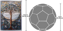 Load image into Gallery viewer, Artistic Stained Glass Window Panel - Tree of Life Design for Elegant Homes