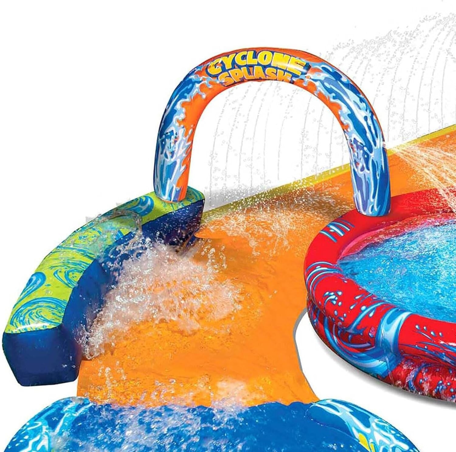 Cyclone Splash Park: 3-in-1 Inflatable Water Slide & Pool for Kids Fun