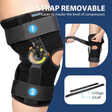 Load image into Gallery viewer, X-Large Adjustable ROM Knee Brace with Locking Dials &amp; Stabilizers for Recovery
