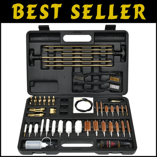 Portable Gun Maintenance Kit with Durable Brass Rods & Comprehensive Accessories