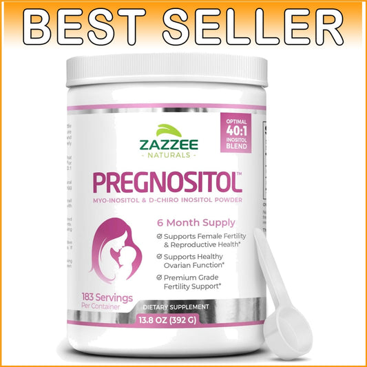All-Natural Vegan Fertility Support Powder - PREGNOSITOL, 16.62 oz, 183 Servings