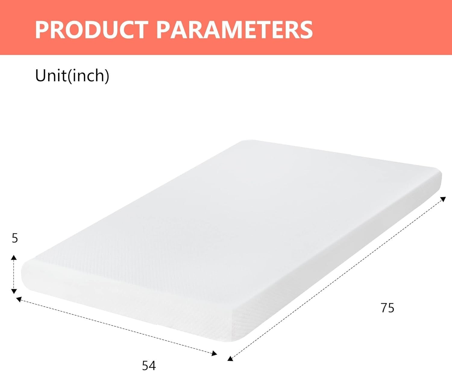 CertiPUR 5-Inch Gel Memory Foam Mattress for Cool Sleep & Pressure Relief, Full