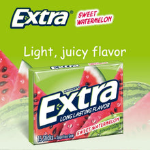 Load image into Gallery viewer, Refreshing Extra Sweet Watermelon Gum - 20 Packs, 15 Sticks Each for On-the-Go