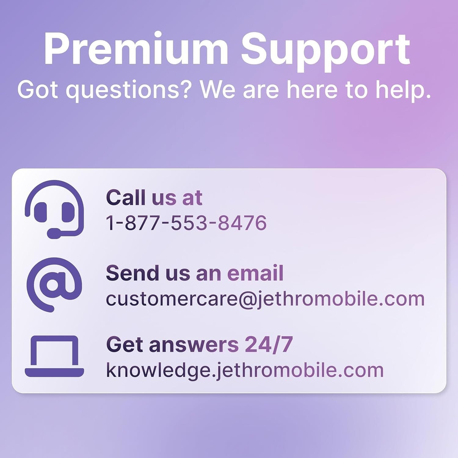 Jethro Mobile Unlimited Talk & Text Plan - 12 Months + International Calling