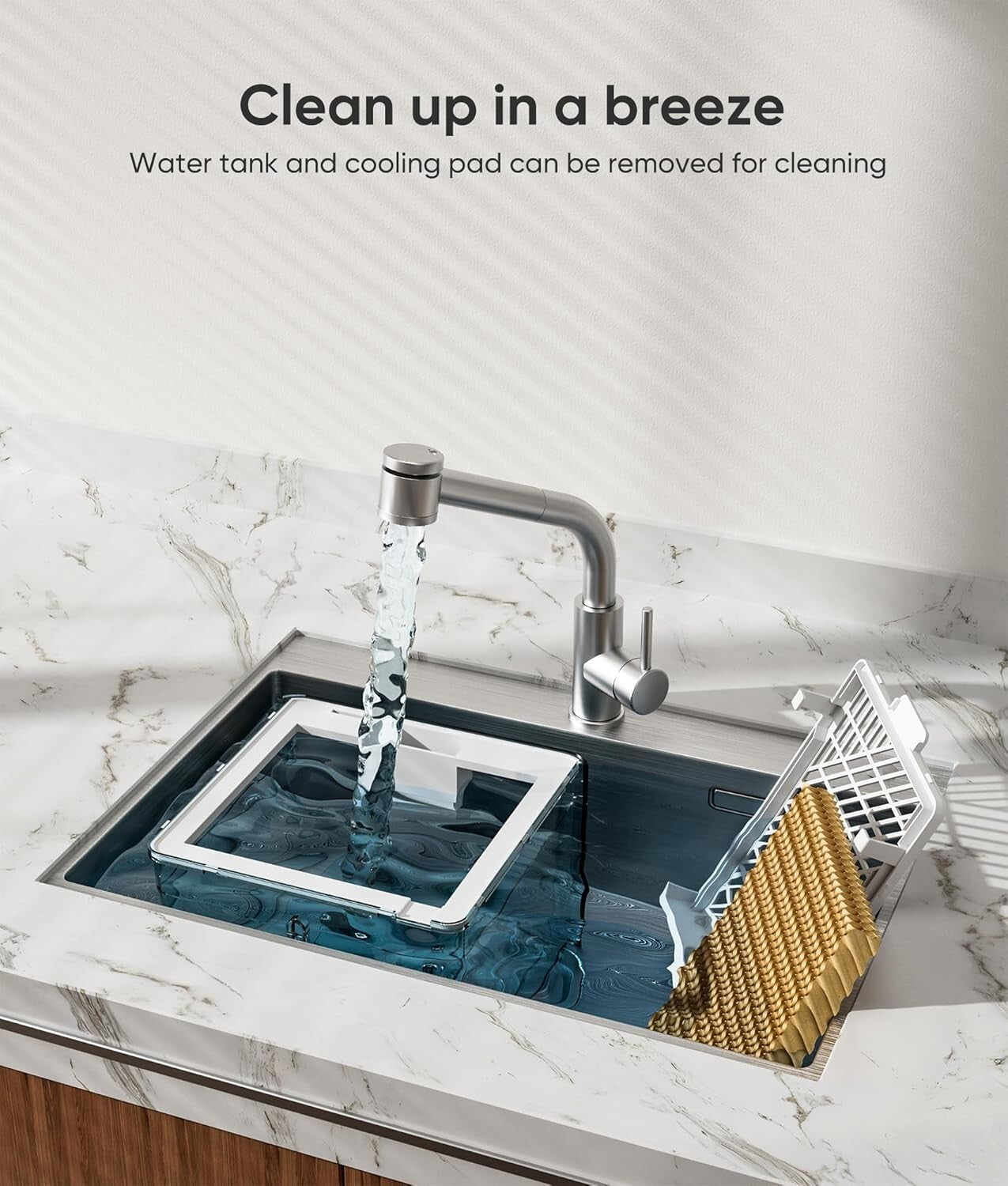 6-Speed Portable Evaporative Air Conditioner with 20H Cooling & Remote Control