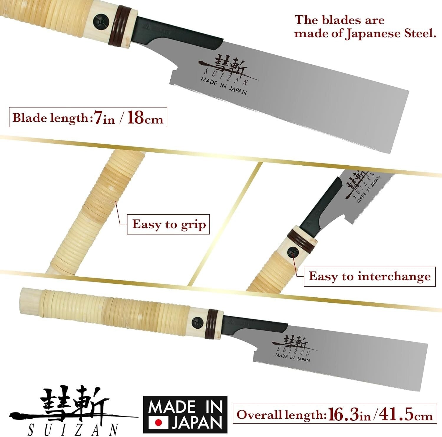 Lightweight 7" Japanese Flush Cut Saw - Ergonomic Tool for Precision Woodworking