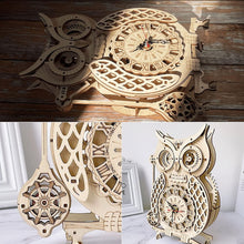 Load image into Gallery viewer, 3D Wooden Animal Puzzle Kit - Create a Functional Desk Clock &amp; Art Piece