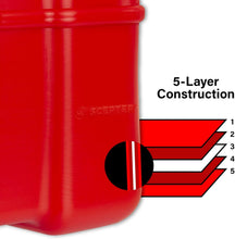 Load image into Gallery viewer, Tall Profile 12-Gallon Marine Fuel Can with Integrated Handles for Easy Carrying