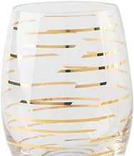 Load image into Gallery viewer, Luxurious Gold Etched Stemless Wine Glasses, Set of 4 - Perfect for Gatherings