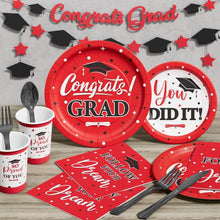 Load image into Gallery viewer, 350 PCS Graduation Party Dinnerware Set - Elegant Supplies for Class of 2025