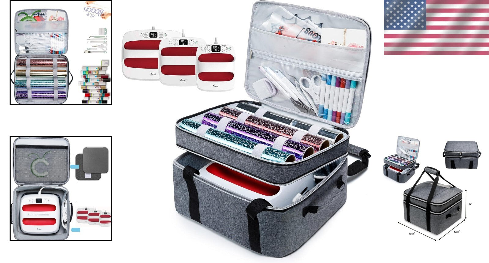 Durable Double-Layer Heat Press Bag for Cricut EasyPress 2 - Lightweight Design