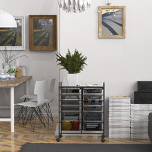 Load image into Gallery viewer, Versatile 12 Drawer Utility Cart with Locking Wheels - Perfect for Crafting