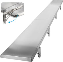Load image into Gallery viewer, Stainless Steel Drop-Down Serving Window Shelf - Foldable and Versatile