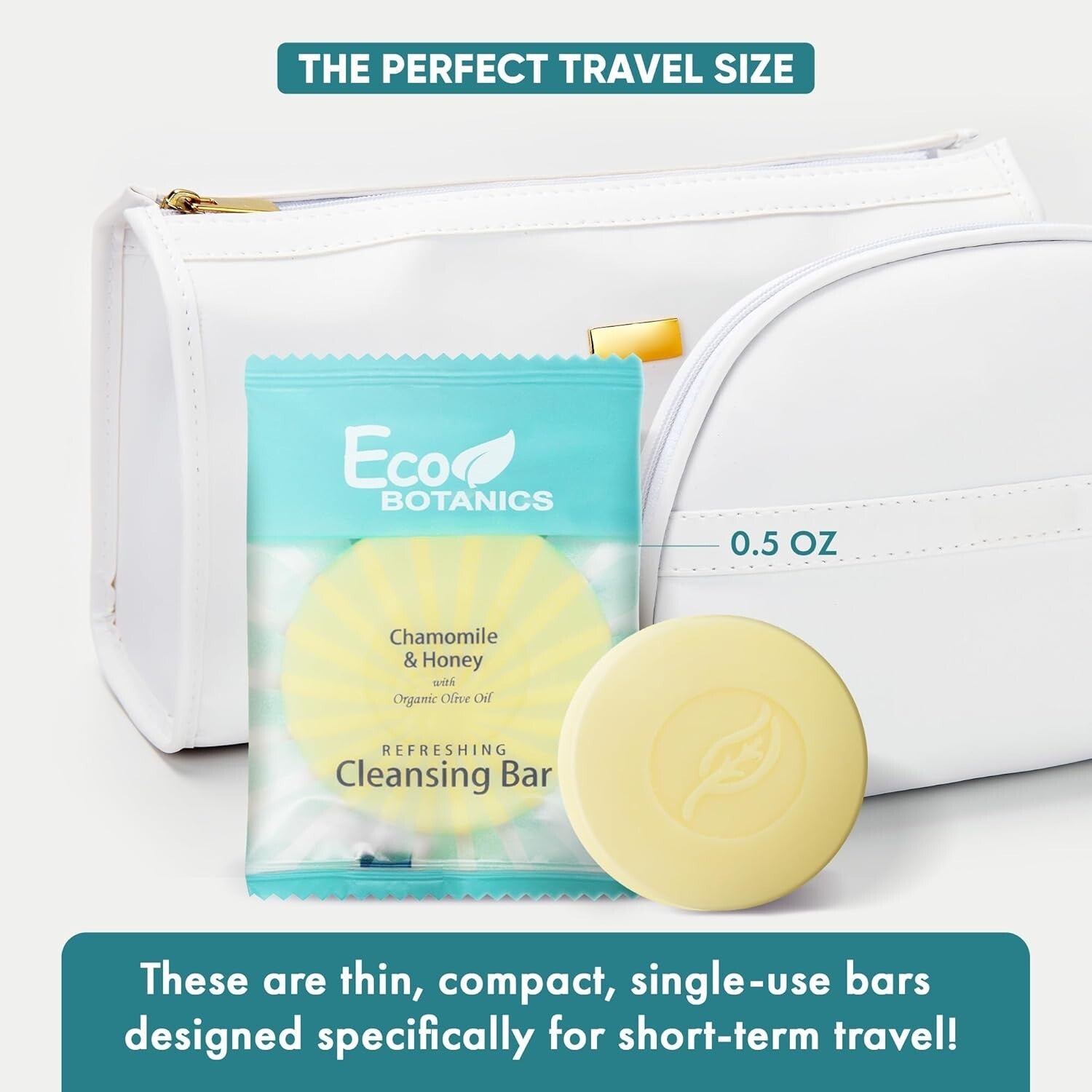 Travel-Size Luxury Cleansing Bar Soap 0.5 oz - 1000 Pack for Hotels