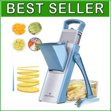 Load image into Gallery viewer, Compact Safe Mandoline Slicer - Dishwasher Safe Vegetable Chopper for Fast Prep