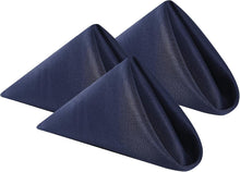 Load image into Gallery viewer, Stylish Navy Solid Cloth Napkins 50PCS - 17x17'' for Weddings &amp; Celebrations