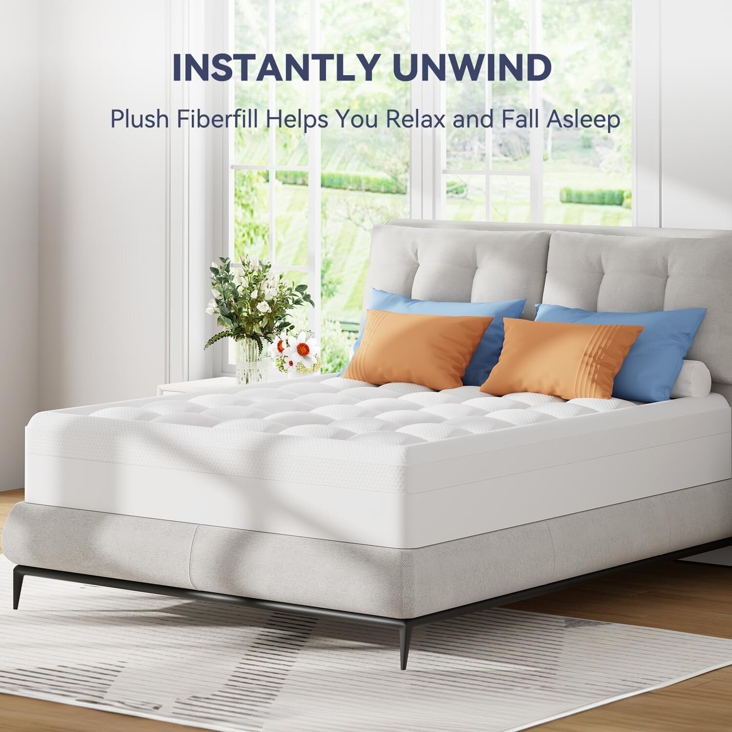 Enhanced Support Twin XL Mattress Topper with 3-Inch Cooling Memory Foam Layer