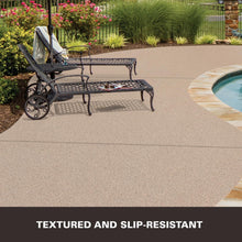 Load image into Gallery viewer, Slip-Resistant Decorative Concrete Coating, Tan, 1 Gallon for Interior/Exterior