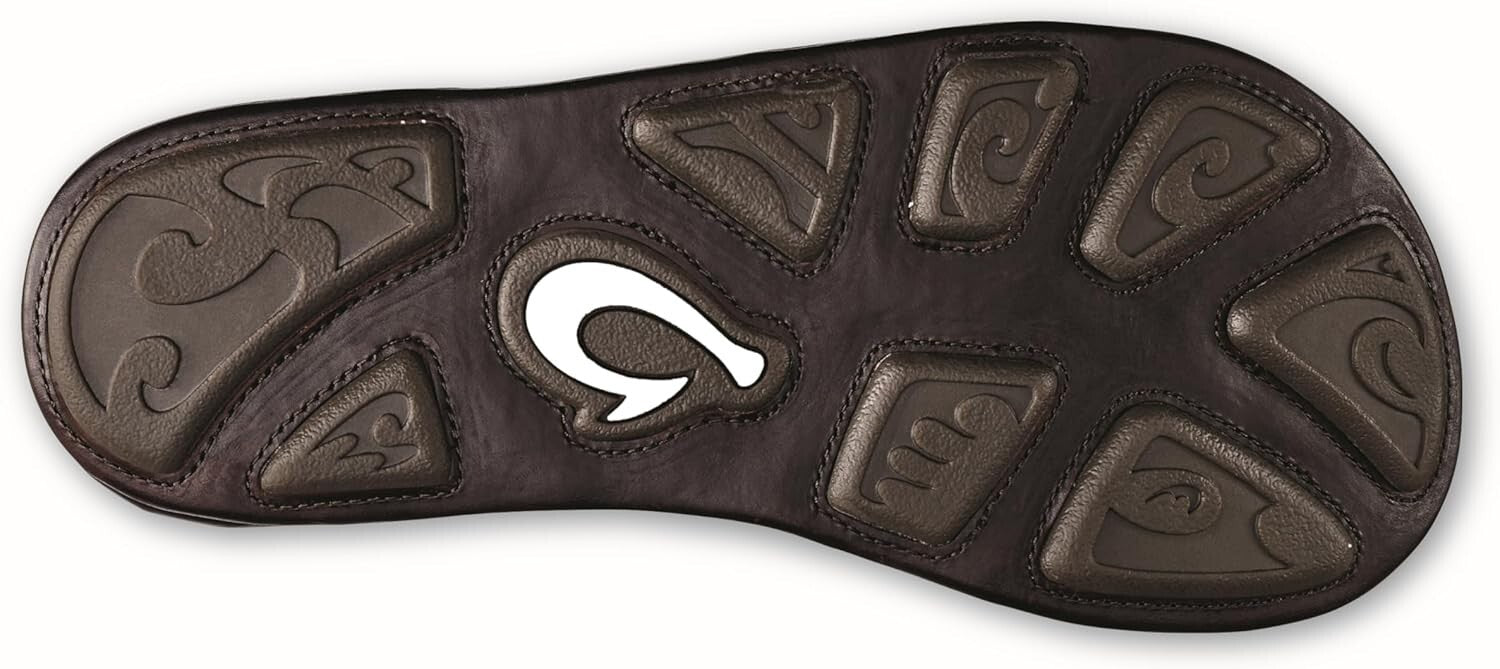 Lightweight Men's Sandals with Full-Grain Leather & Non-Marking Traction Pads