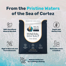 Load image into Gallery viewer, Natural Mineral Sea Salt - Fine Grind for Cooking &amp; Baking | 5 lb Resealable Bag