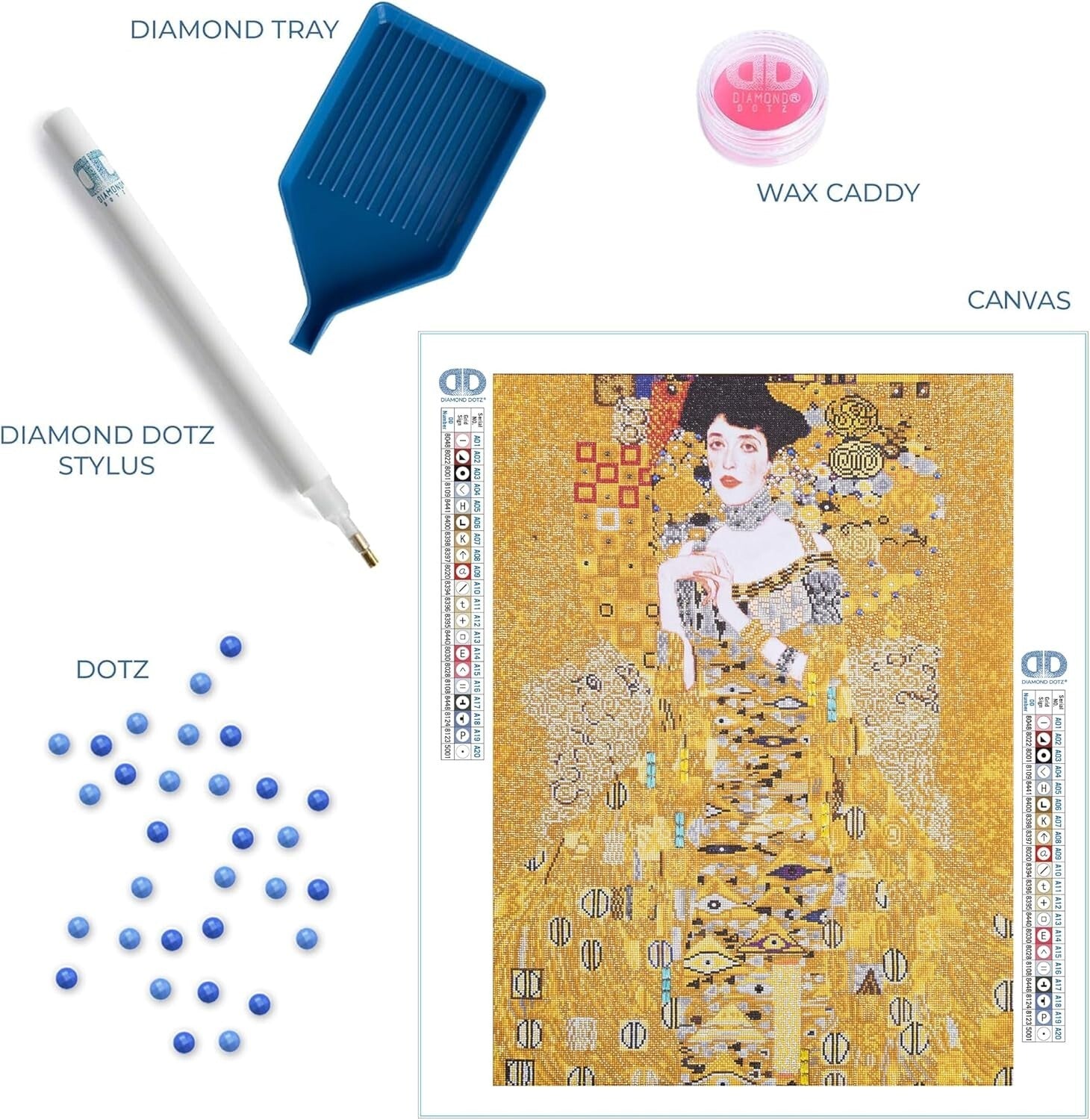 Quality Diamond Painting Kit: Woman in Gold - 36x26 Relaxing Art Experience