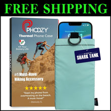 Load image into Gallery viewer, AGION-Lined Phone Pouch with Thermal Protection for iPhone &amp; Samsung - Seafoam