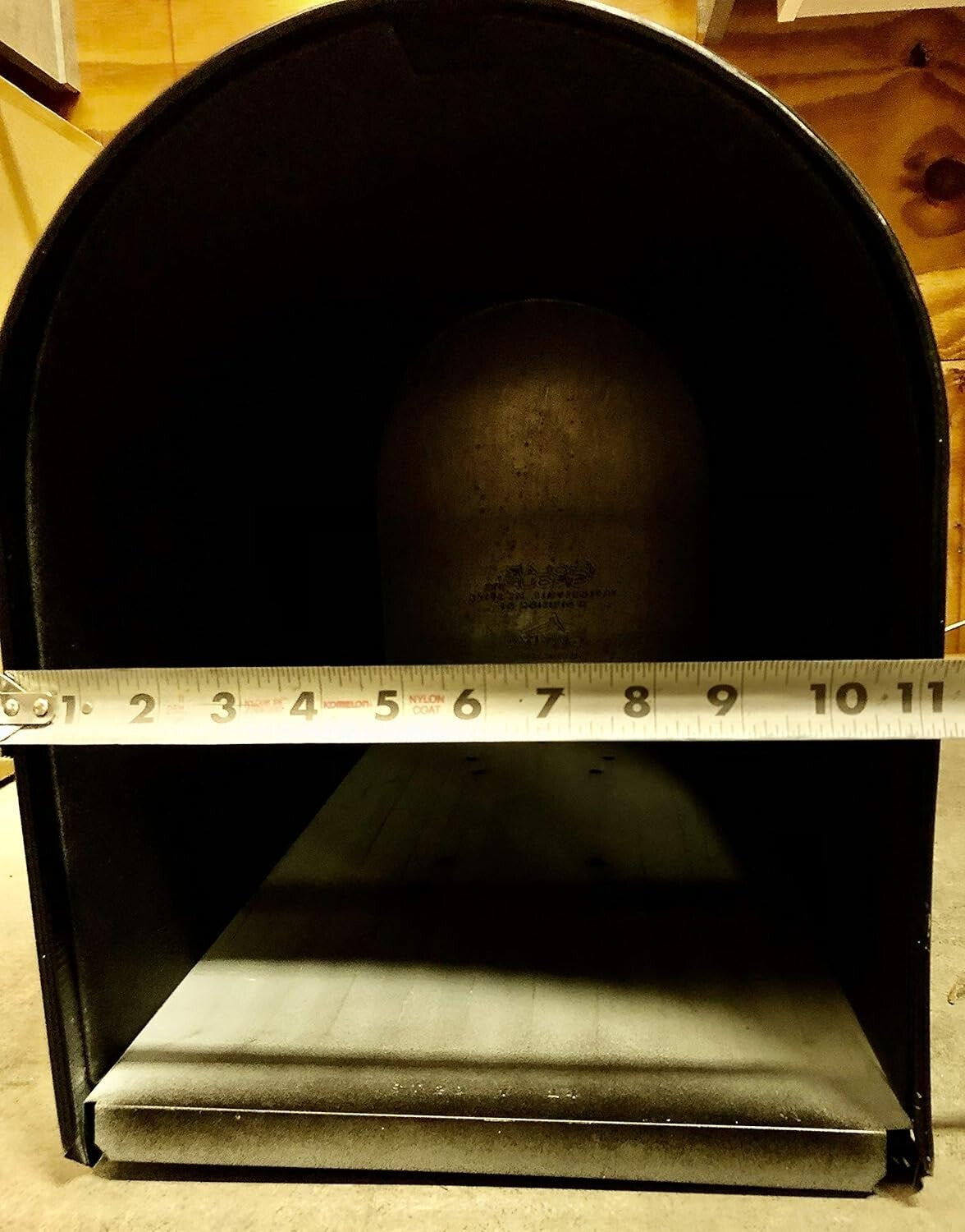 Durable Black Metal Mailbox Door for USPS / Snap-in Replacement - 11" x 14"