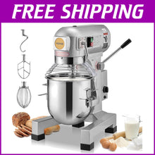 Load image into Gallery viewer, Professional 10Qt Mixer with 3 Adjustable Speeds - Ideal for Commercial Kitchens