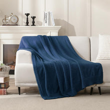 Load image into Gallery viewer, Stylish Super Soft Navy Blue Throw Blanket 60x80 - Perfect Gift for All Seasons