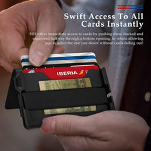 Load image into Gallery viewer, Minimalist RFID-Blocking Wallet for Men - Leather Bifold with Easy Card Access