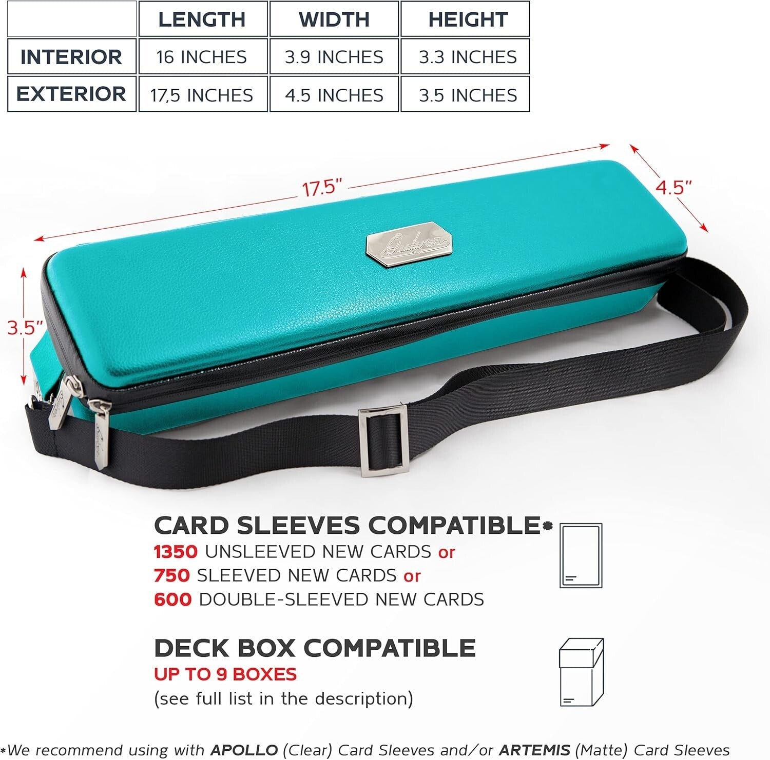 Premium Water-Resistant Card Deck Case with Zipper - Perfect for TCG Enthusiasts