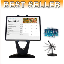 Load image into Gallery viewer, Portable Large Tablet Stand with Weighted Base - Perfect for Retail Interaction
